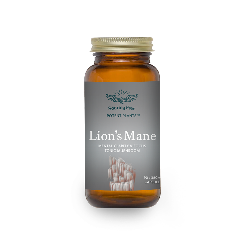 Soaring Free Superfoods - Lion's Mane Mushroom - 90 vegecaps