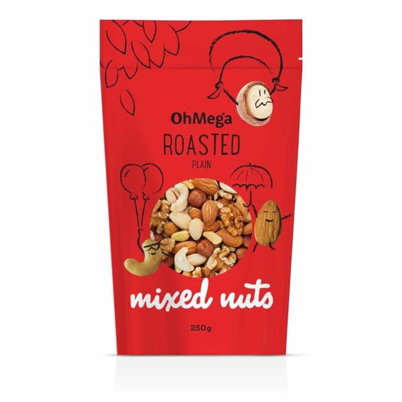 Oh Mega - Roast Mixed Nuts - 250g