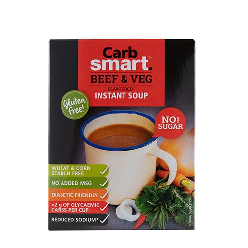 Carbsmart - Beef and Veg Instant Soup - 4 x 17g Carbsmart - Beef and Veg Instant Soup - 4 x 17g