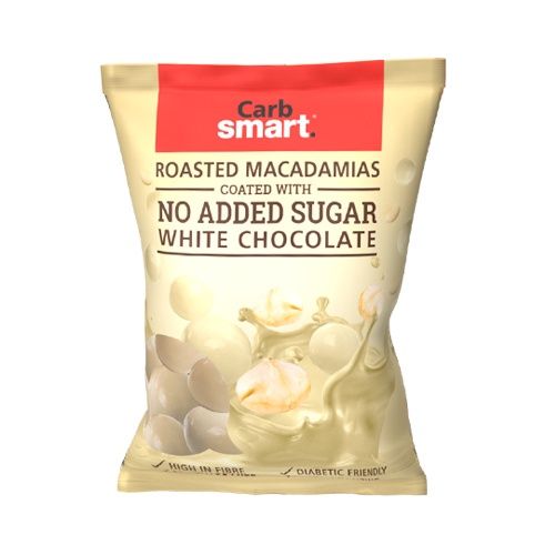 Carbsmart - White Chocolate Coated Macadamia - 80g Carbsmart - White Chocolate Coated Macadamia - 80g