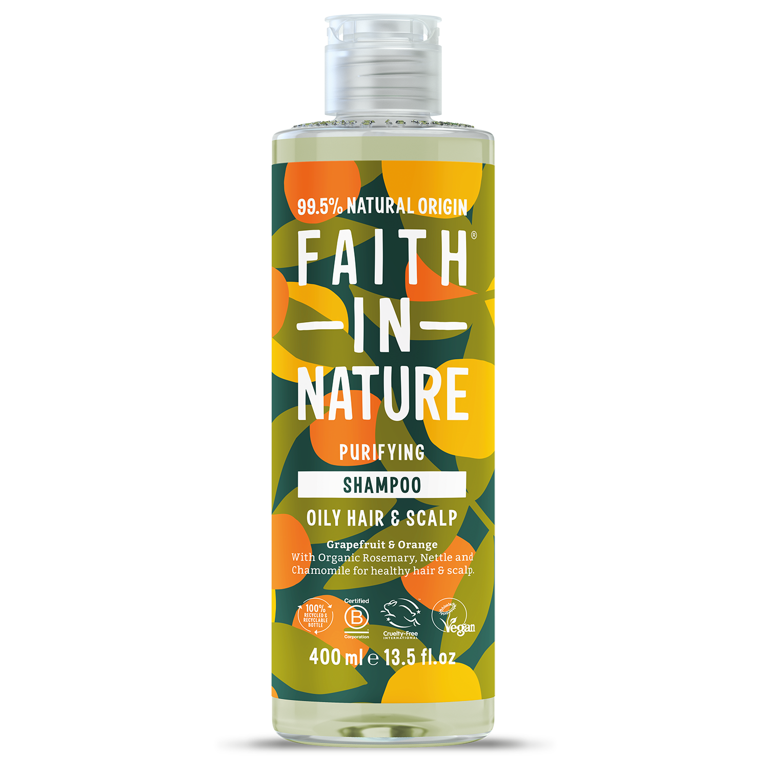 Faith In  Nature - Shampoo - 400ml, fragrance: Grapefruit &amp; Orange