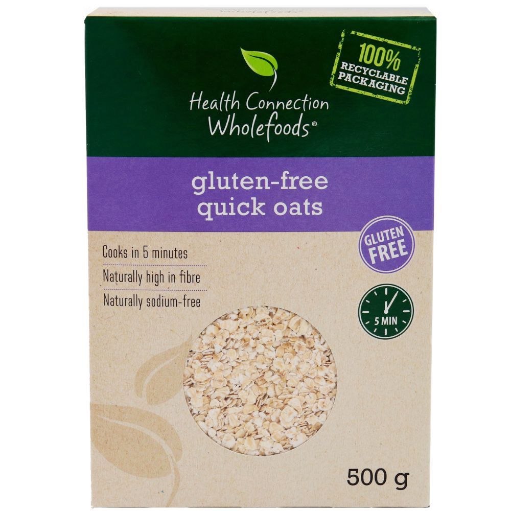 Health Connection Wholefoods - Oats, Quick, Gluten Free - 500g