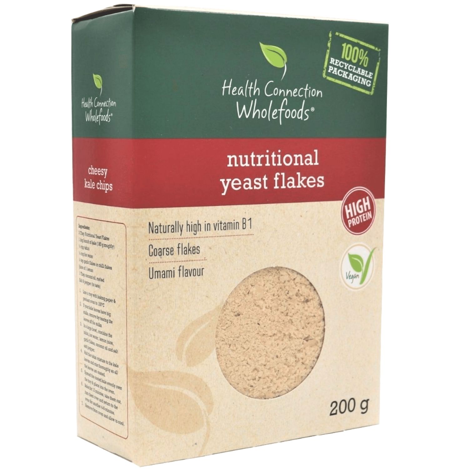 Health Connection Wholefoods - Nutritional Yeast Flakes, size: 200g