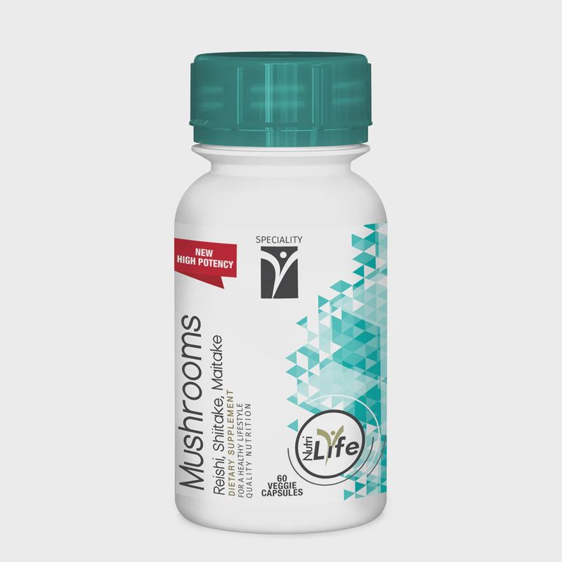 Nutrigreen - Nutrilife Speciality - Mushroom - R S &amp; M - 60 capsules