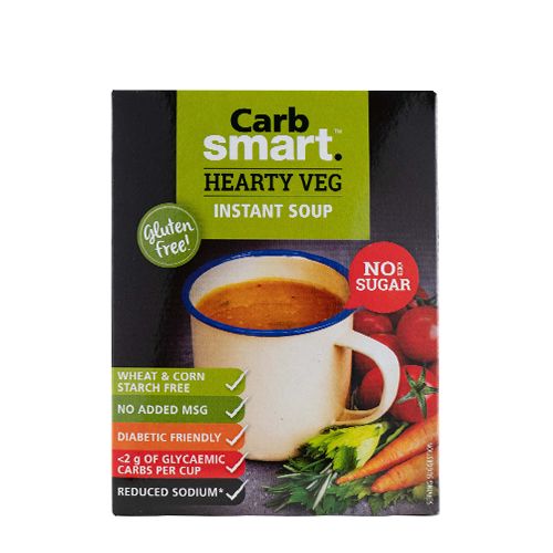 Carbsmart - Hearty Veg Instant Soup - 4 x 17g Carbsmart - Hearty Veg Instant Soup - 4 x 17g