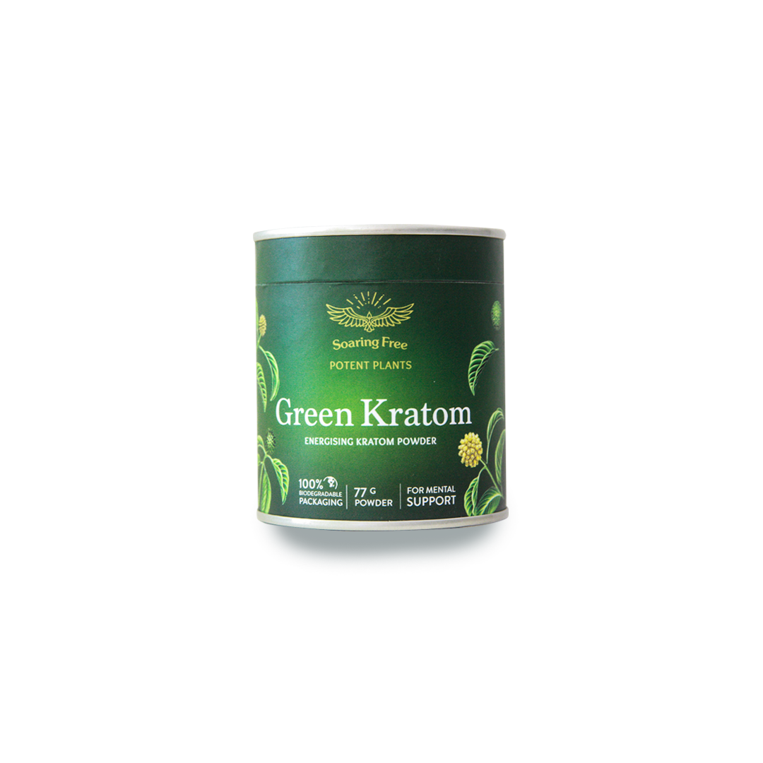 Soaring Free Superfoods - Kratom Green Powder - 77g