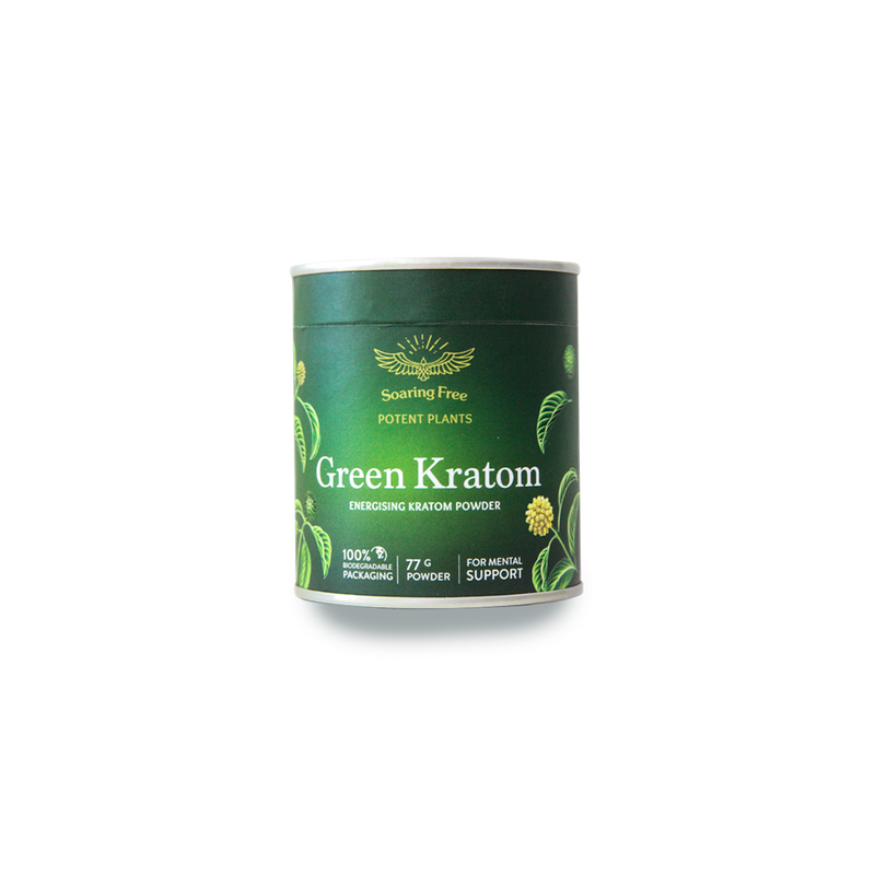 Soaring Free Superfoods - Kratom Green Powder - 77g