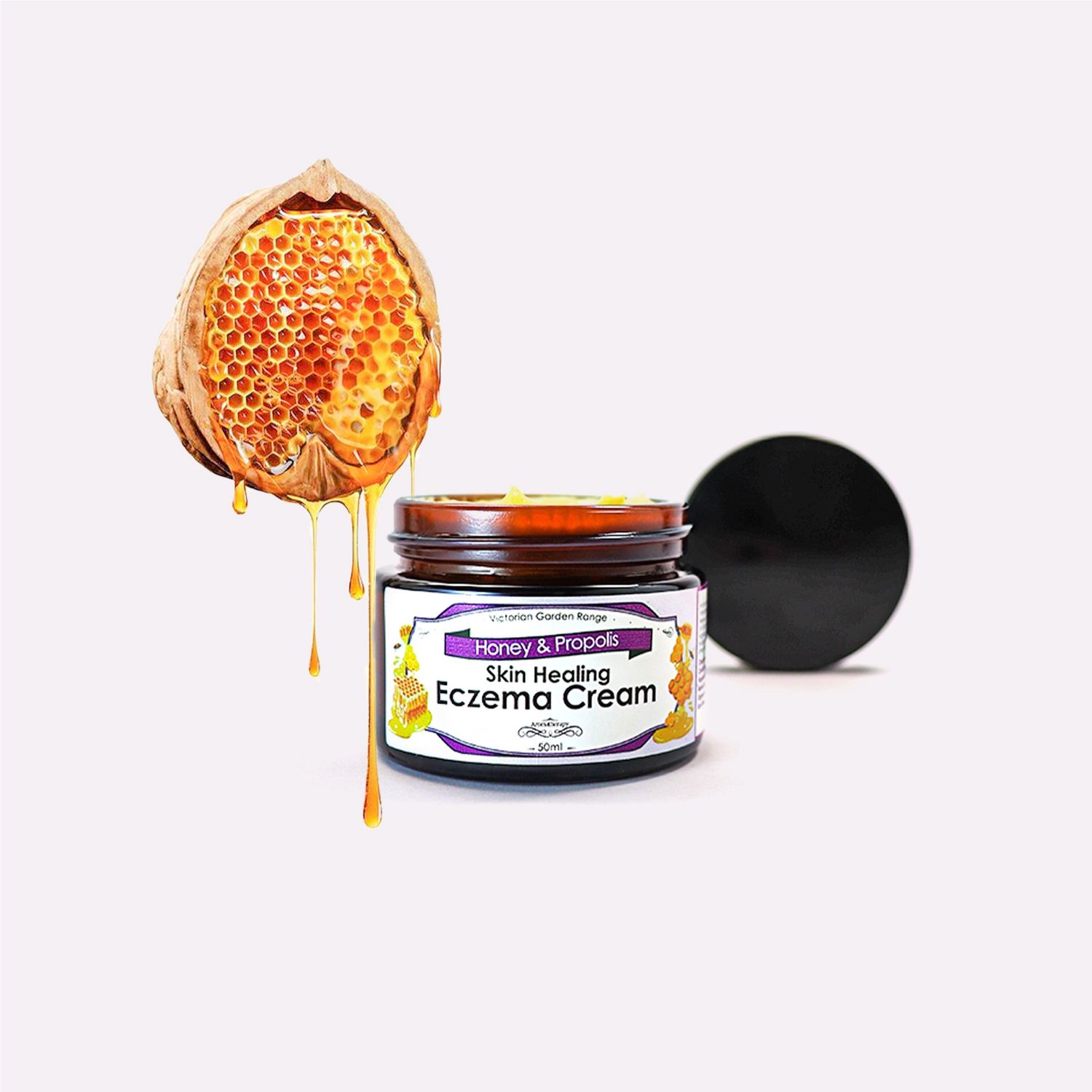 The Victorian Garden - Honey &amp; Propolis Skin Healing Eczema Cream - 50ml