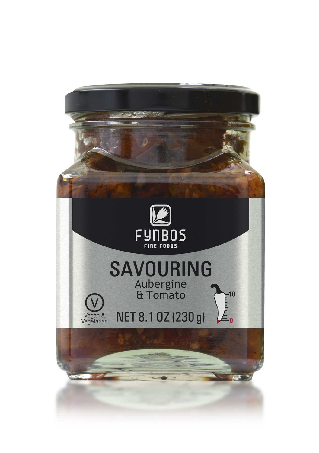Fine Fynbos Foods - Savourings aubergine & tomato - 250ml / 230g Fine Fynbos Foods - Savourings aubergine & tomato - 250ml / 230g