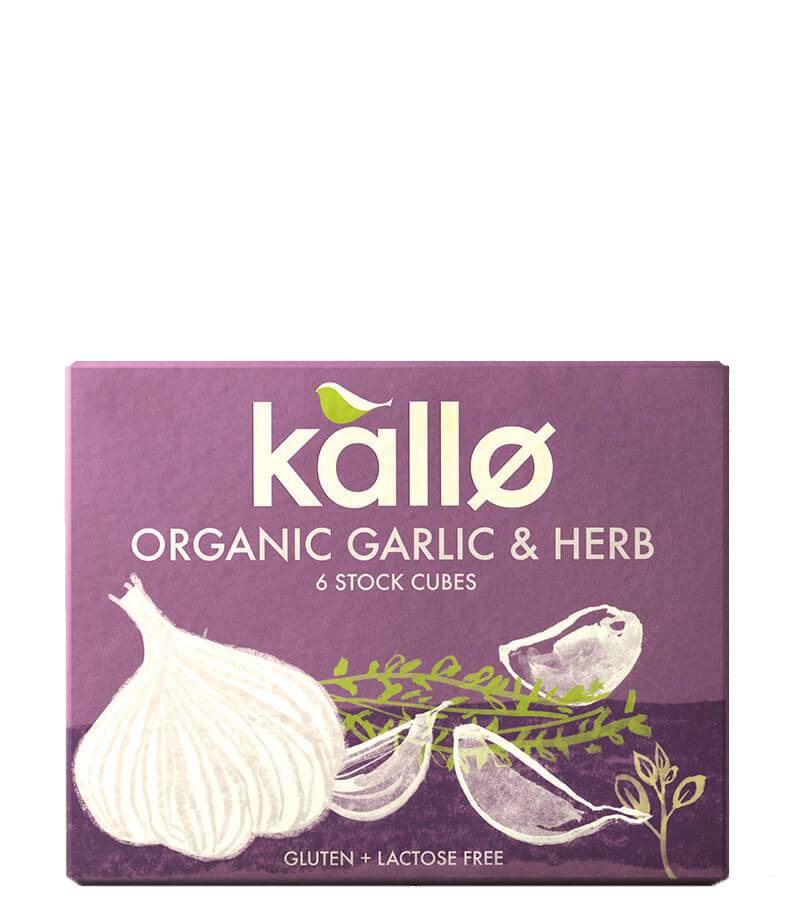 Kallo - Organic Garlic &amp; Herbs Stock Cubes - 66g