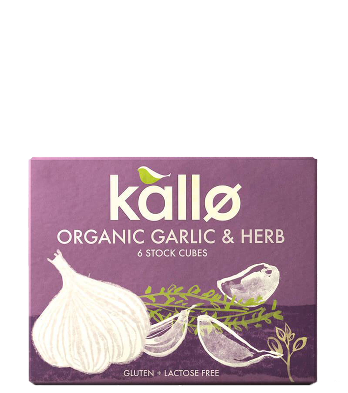 Kallo - Organic Garlic &amp; Herbs Stock Cubes - 66g