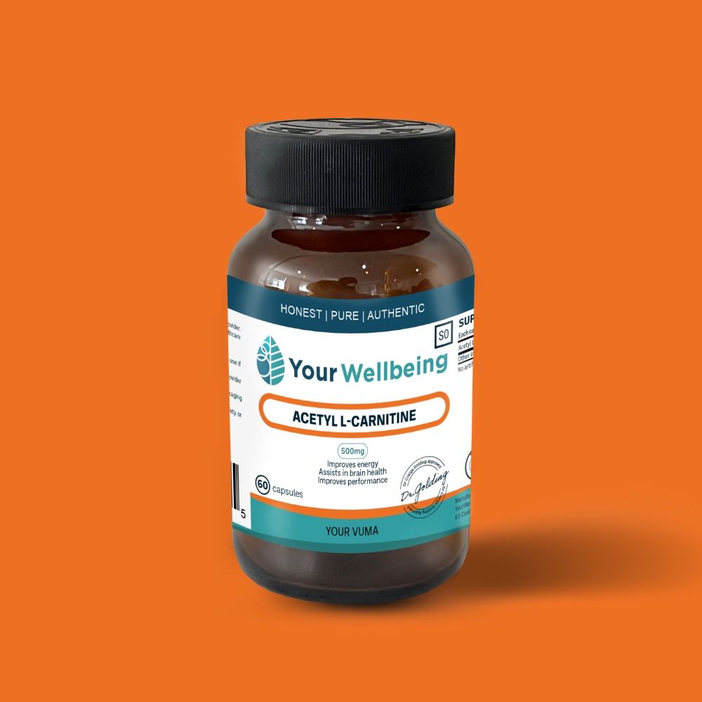 Your Wellbeing - Acetyl L-Carnitine (500mg) 60 Vegicaps
