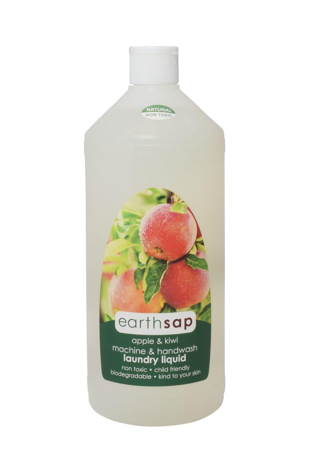 Earthsap - Laundry liquid - regular strength - 1 liter, fragrance: Apple &amp; Kiwi