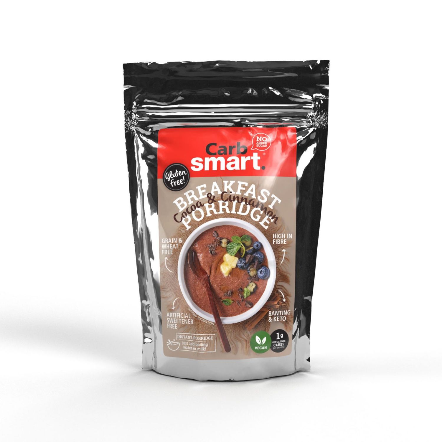 CarbSmart - Breakfast Porridge - Cocoa & Cinnamon - 200g CarbSmart - Breakfast Porridge - Cocoa & Cinnamon - 200g