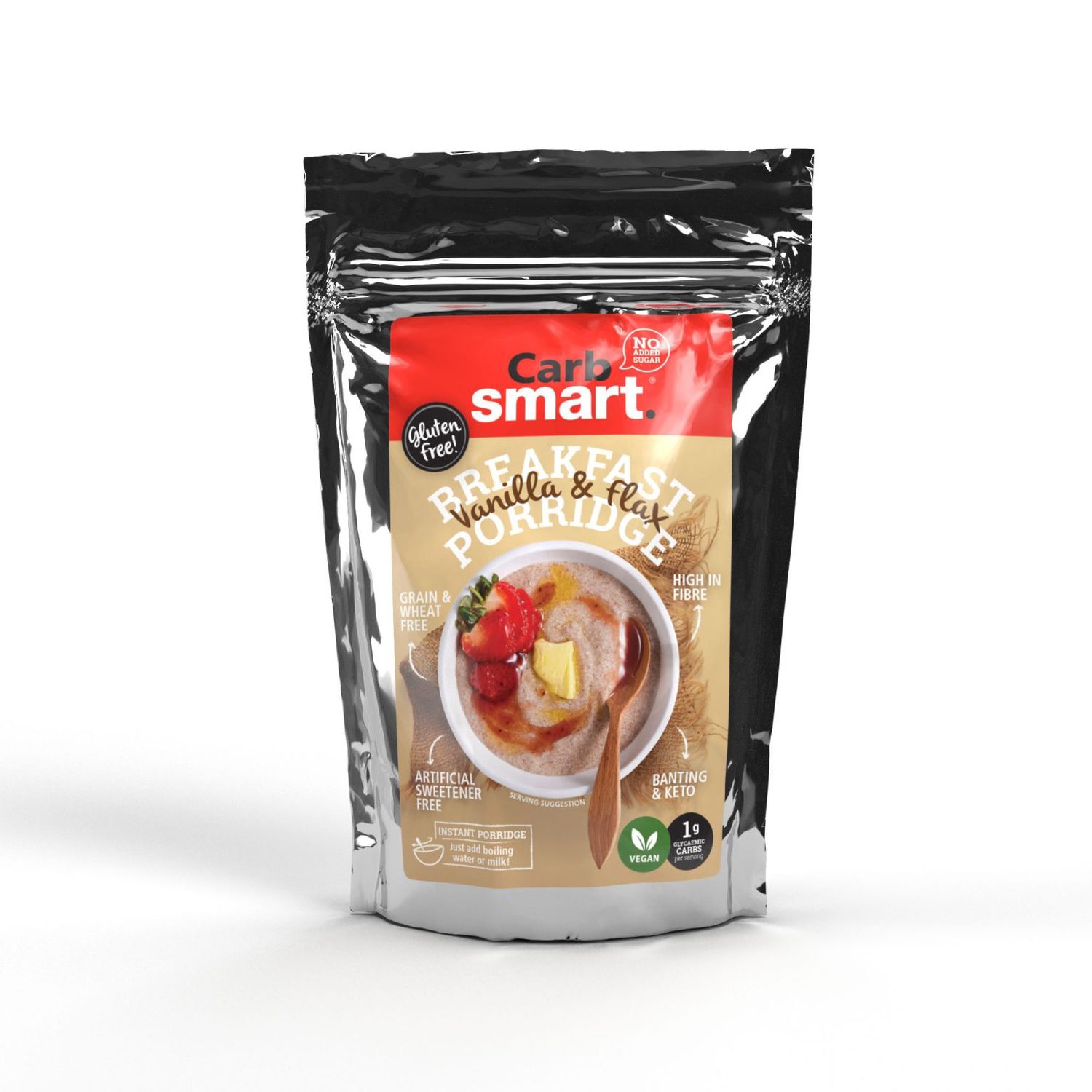 Carbsmart - Breakfast Porridge - Vanilla & Flax - 200g Carbsmart - Breakfast Porridge - Vanilla & Flax - 200g