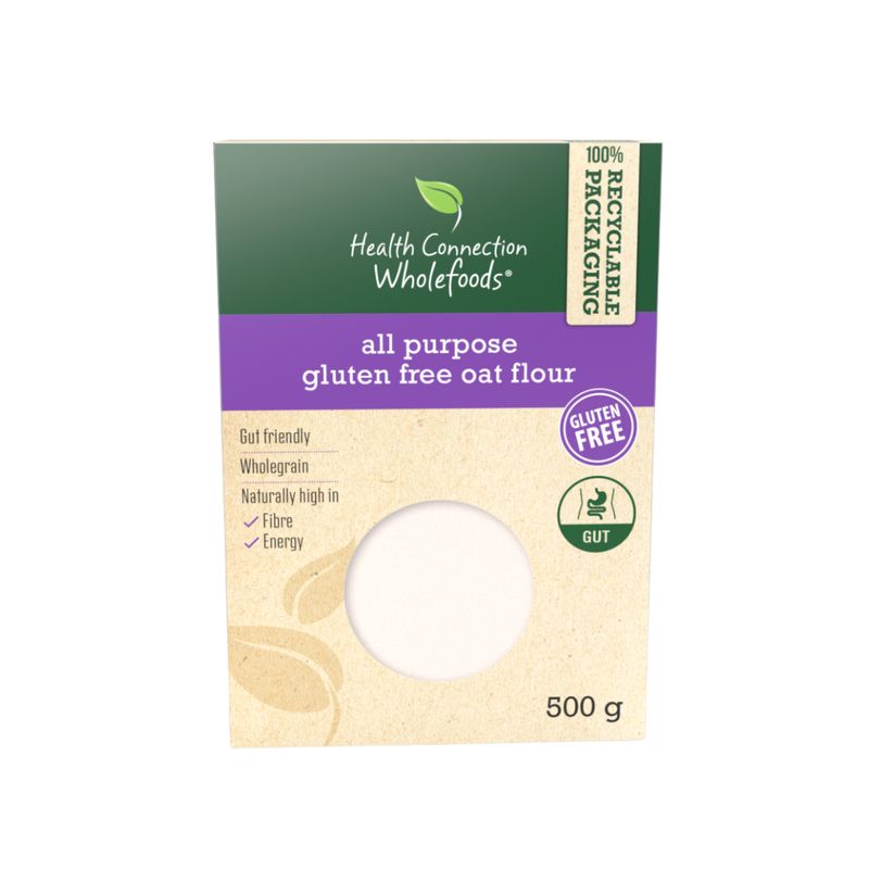Health Connection Wholefoods - All Purpose Oat Flour, Gluten Flour - 500g