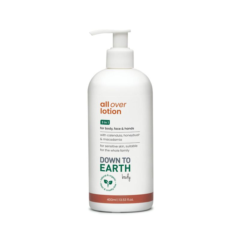 Down to Earth - All Over Lotion for Body, Face &amp; Hands - 400ml