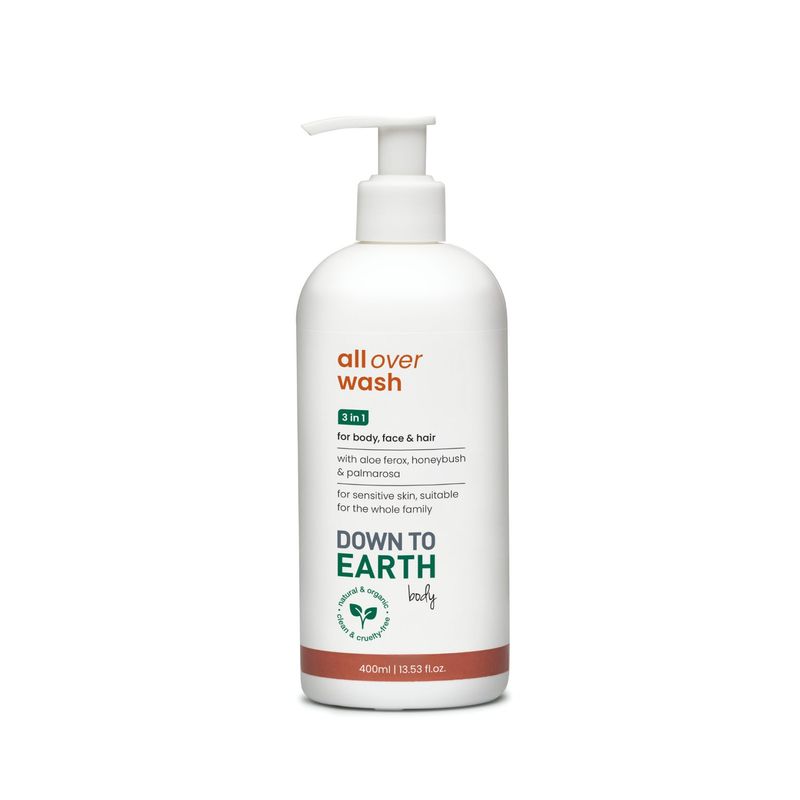 Down To Earth - All Over Wash for Body, Face and Hair - 400ml