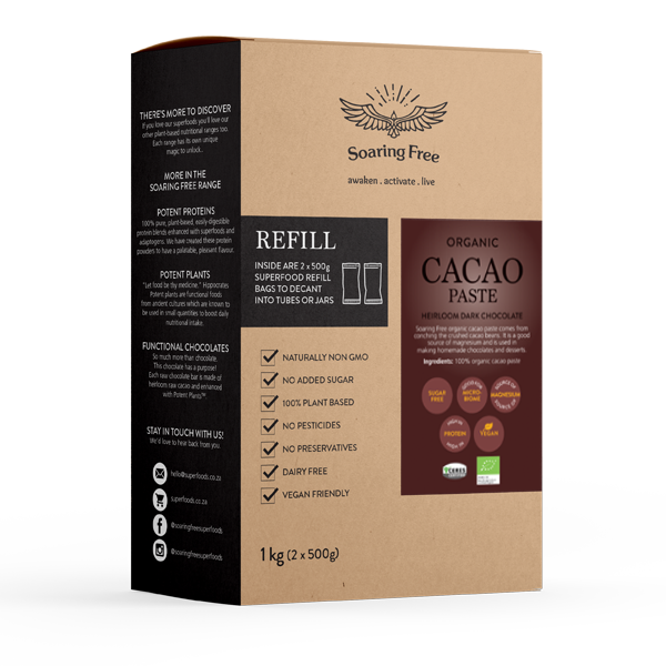 Soaring Free Superfoods - Cacao Paste, size: 1kg