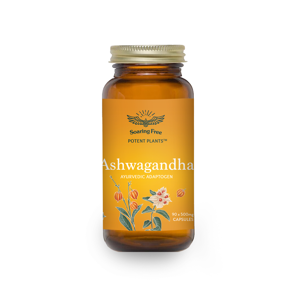Soaring Free Superfoods - Ashwagandha Capsules - 90 vegecaps