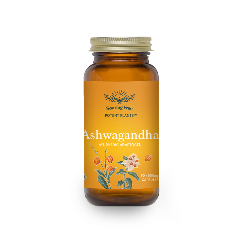 Soaring Free Superfoods - Ashwagandha Capsules - 90 vegecaps