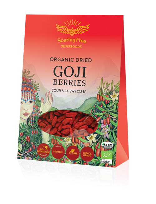 Soaring Free Superfoods - Goji Berries, size: 200g
