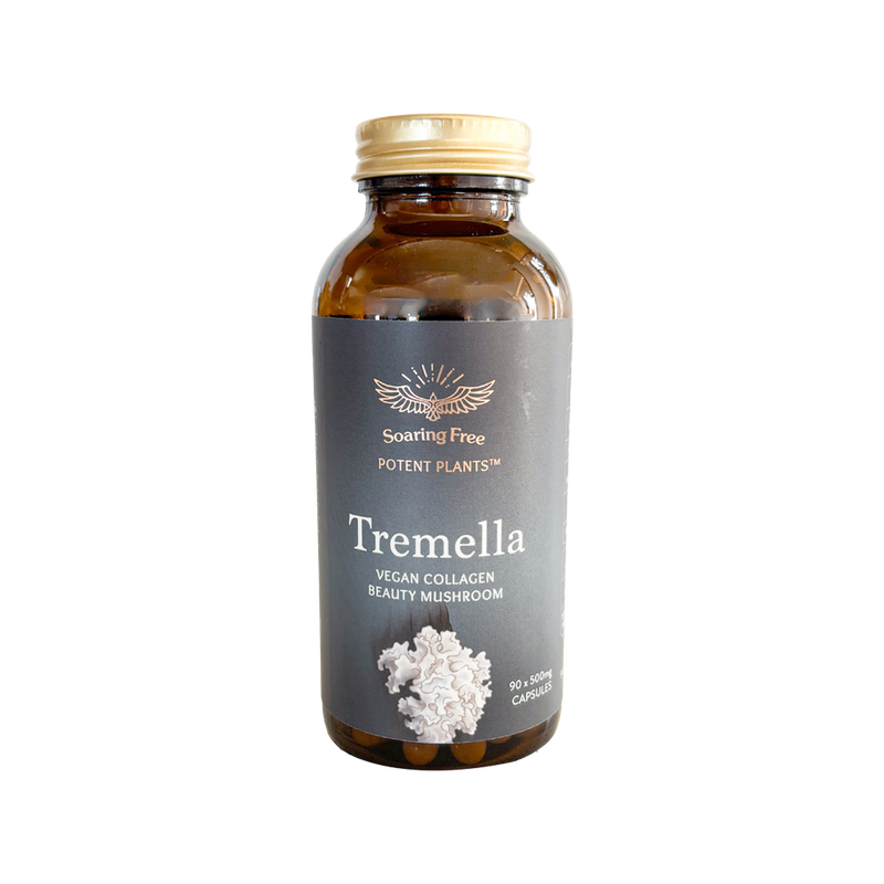 Soaring Free Superfoods - Tremella Mushroom Capsules - 90 vegecaps