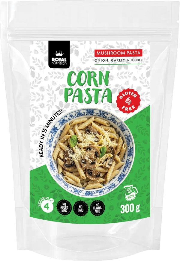 Royal Nutrition - Mushroom Corn Pasta - Gluten-free - 300g