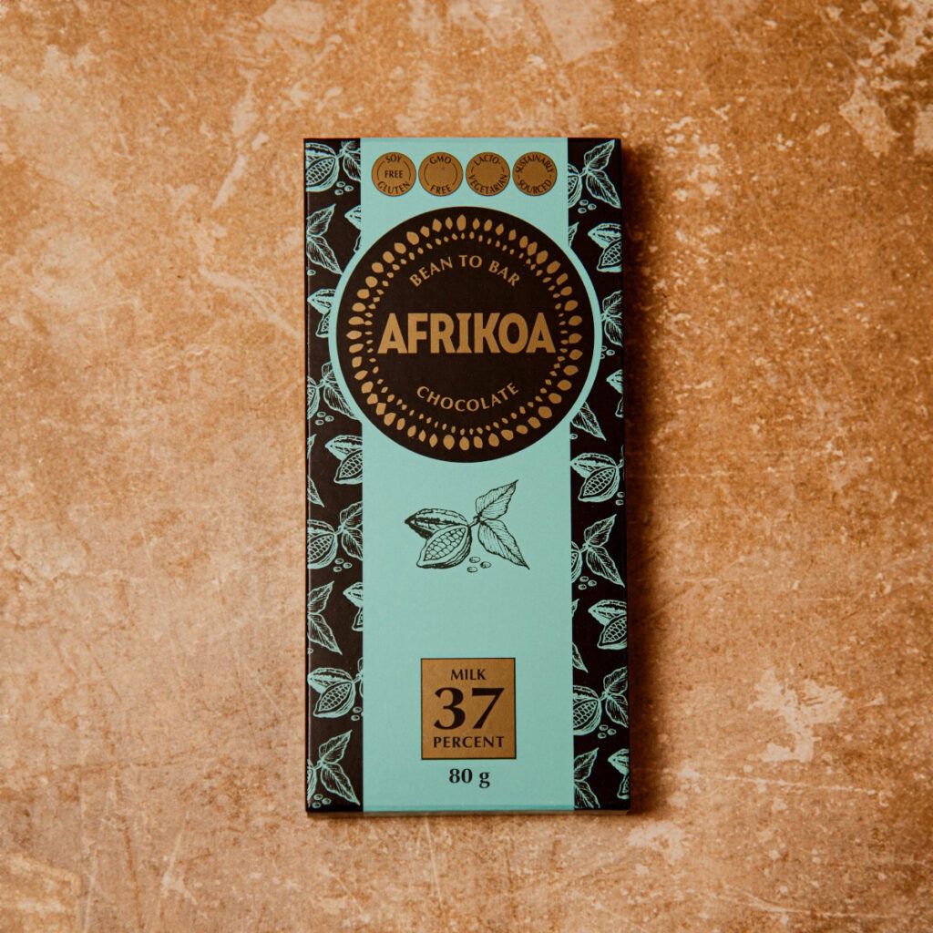 Afrikoa - Snack Bar - 37% Milk Chocolate - 35g