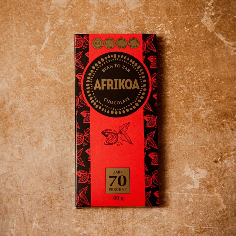 Afrikoa - Snack Bar - 70% Dark Chocolate- 35g