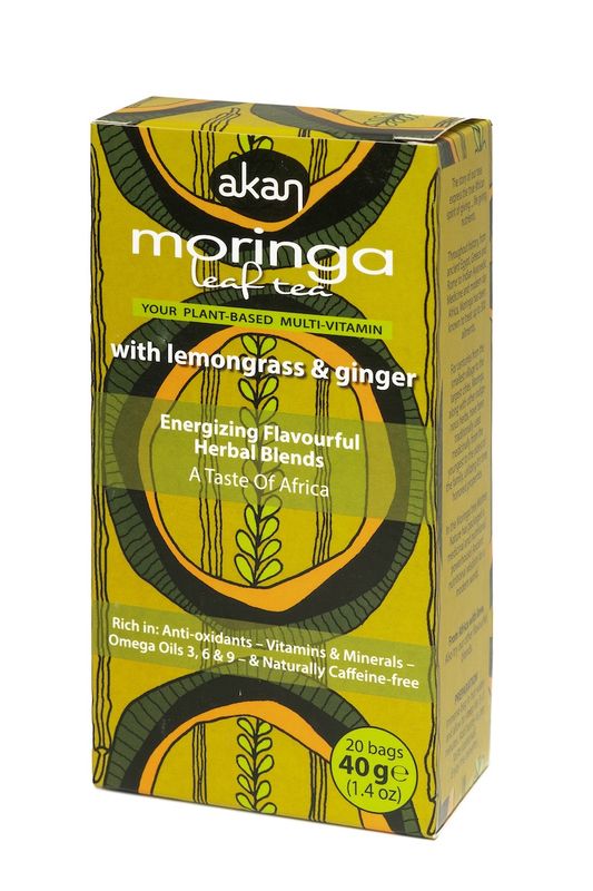 Akan - Moringa, Lemongrass &amp; Ginger Tea - 20's