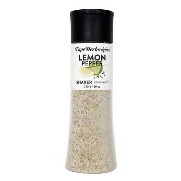Cape Herb &amp; Spice - Lemon &amp; Black Pepper Seasoning Shaker - 290g