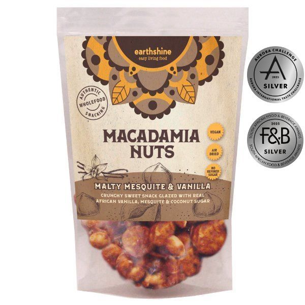 Earthshine - Macadamia Nuts Malty Mesquite and Vanilla - 180g