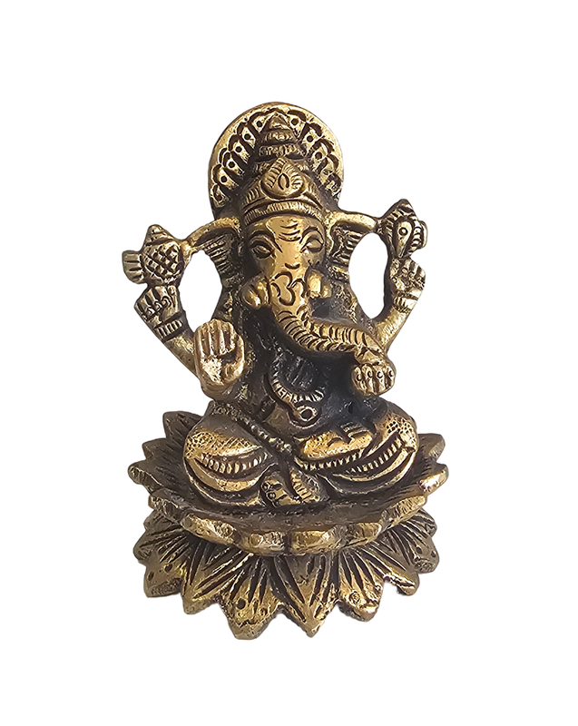 Ganesh Statue Metal 1.5 Inch