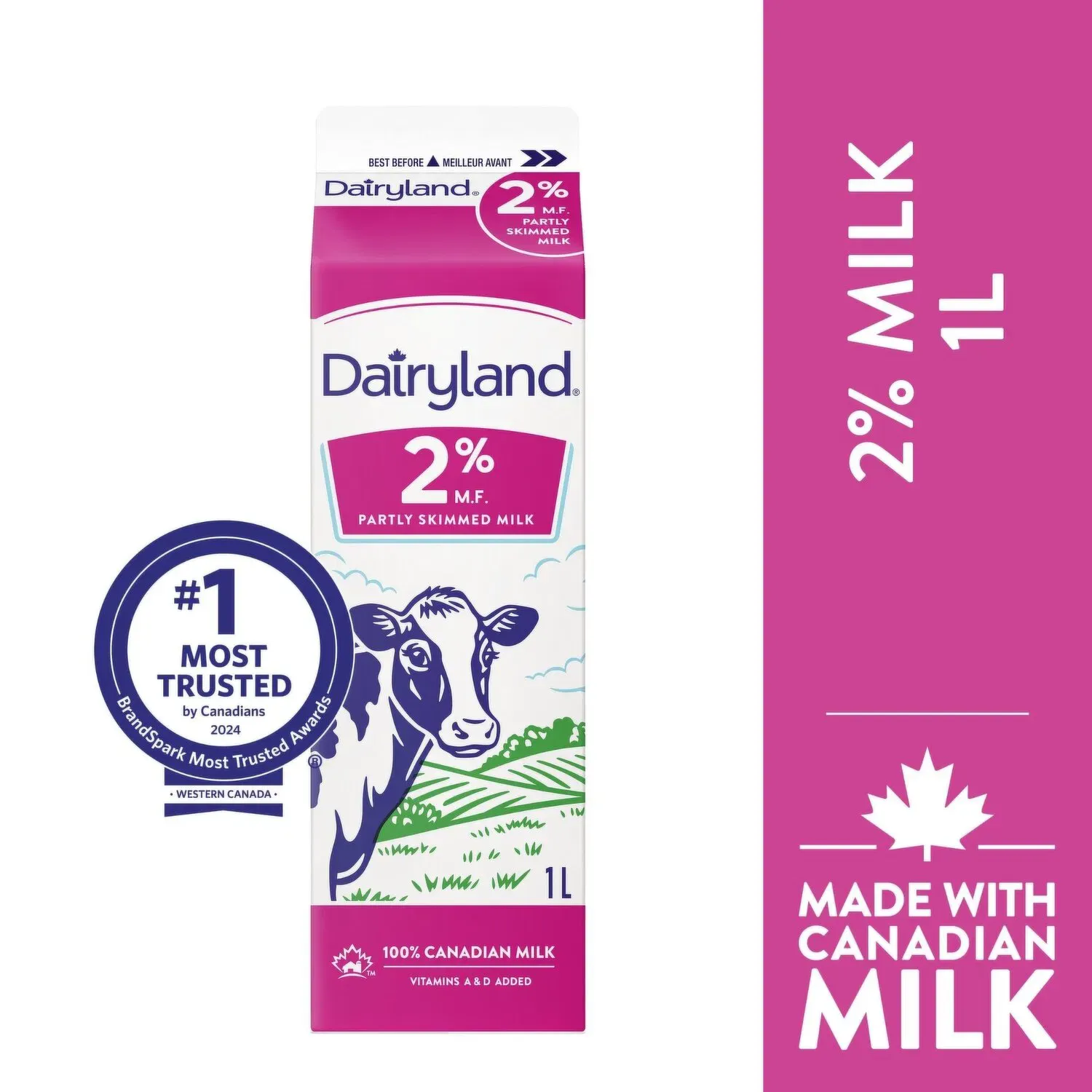 Dairyland 2% Skim Milk 1litre