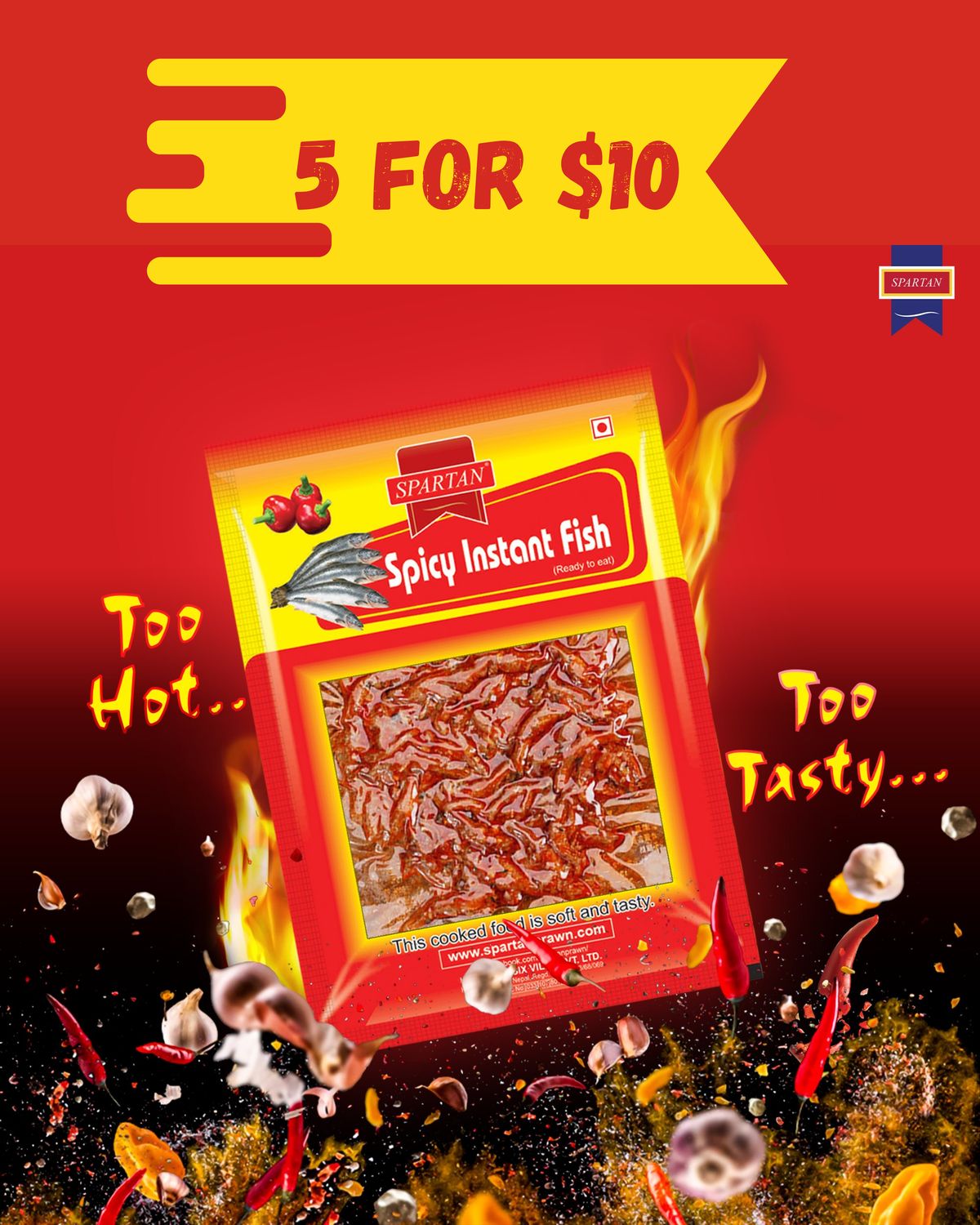 Spicy Instant Fish 5Pkt Deal