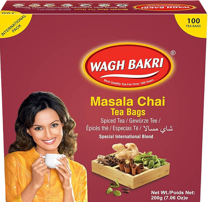 Wagh Bakri Masala Chai 100 Tea Bags 200 gm