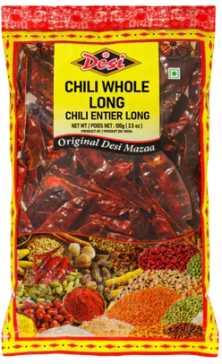 Desi Chilli Whole Long 100 gm