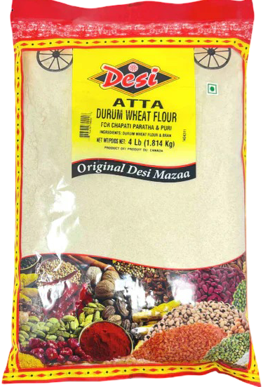 Desi Atta Whole Wheat 4 lbs
