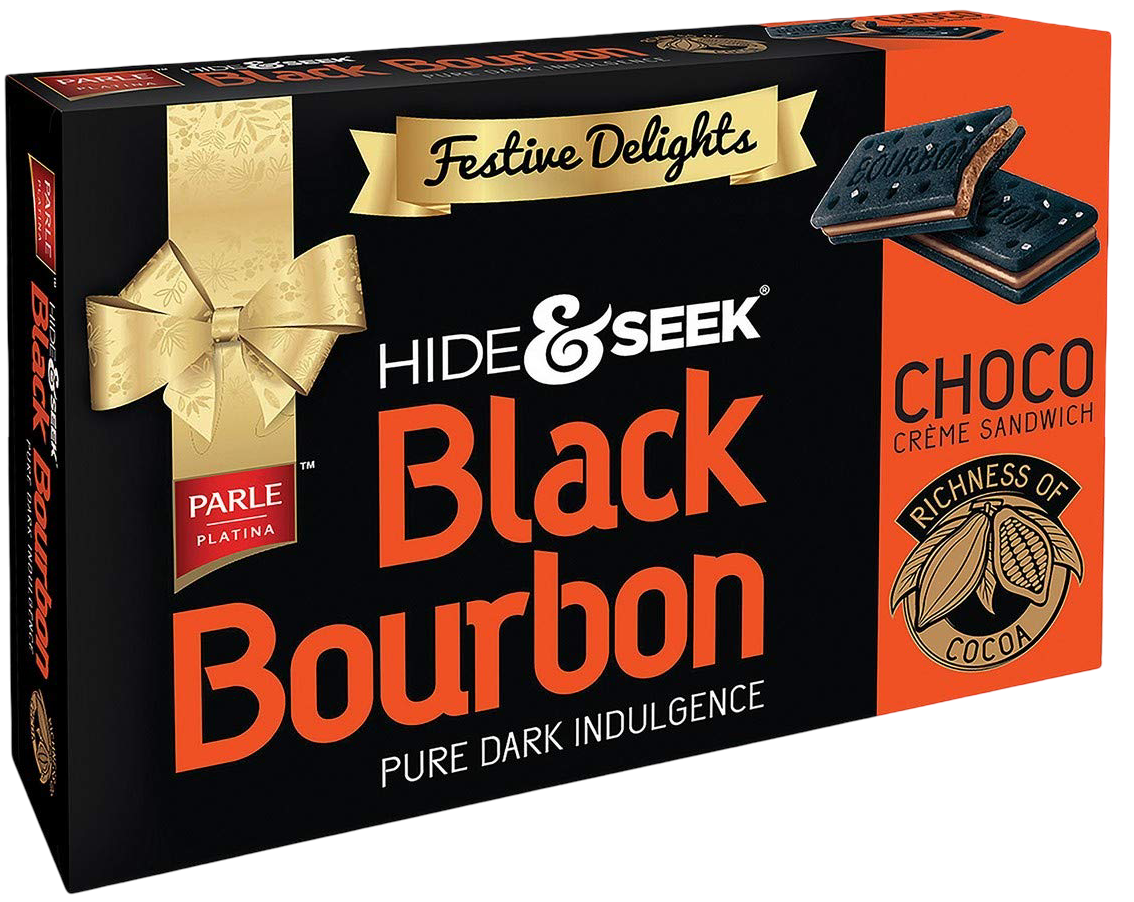 Parle Hide &amp; Seek black Bourbon Family Pack 3*100 gm