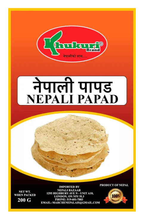 Khukuri Nepali Papad 200 gm