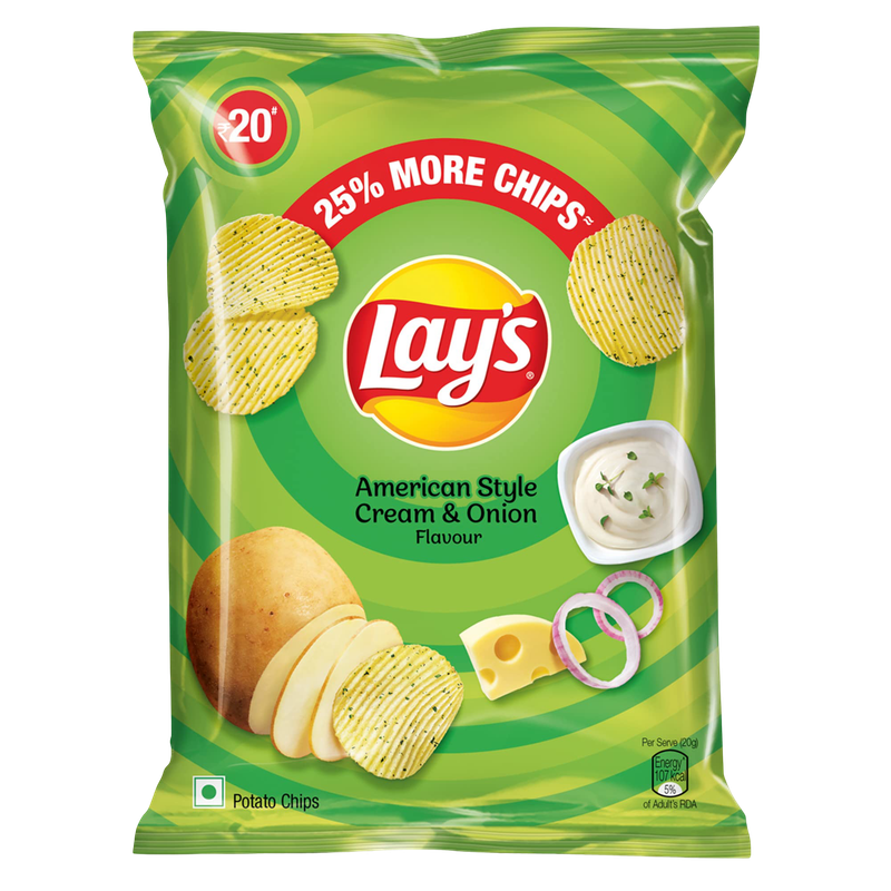 Lays Cream &amp; Onion 48 gm