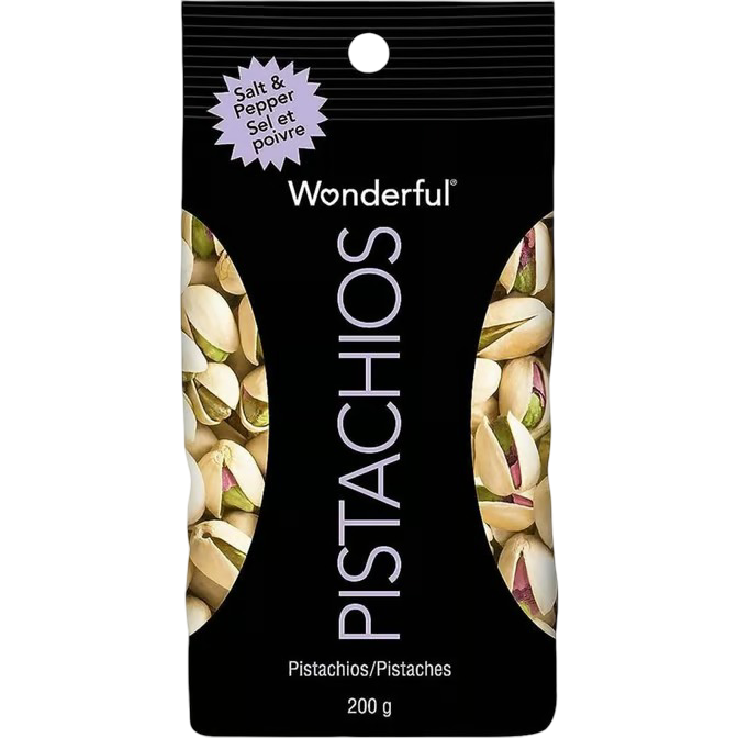 Wonderful Pistachios Salt &amp; Pepper 200 gm