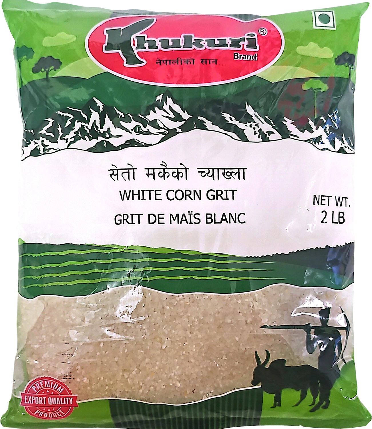 Khukuri White Corn Grits 2 lbs