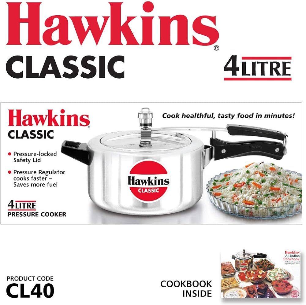 Hawkins Classic Pressure Cooker 4 ltrs