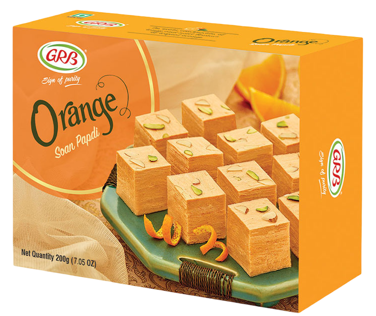 GRB Sona Papdi Orange 200 gm