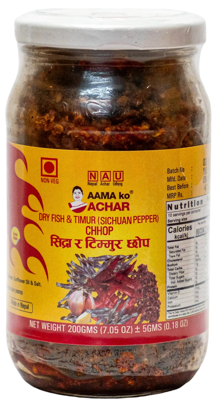 AKA Dry Fish &amp; Timur Chhop 200 gm
