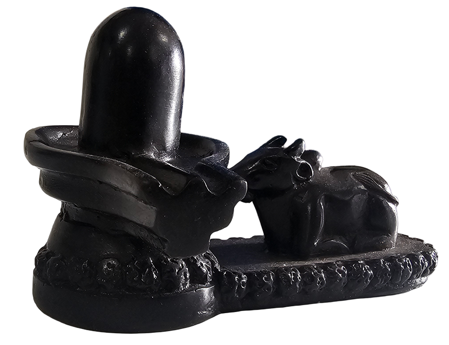 Shiva Linga with Cow