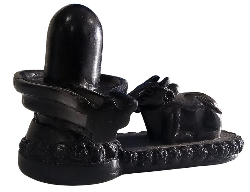 Shiva Linga with Cow
