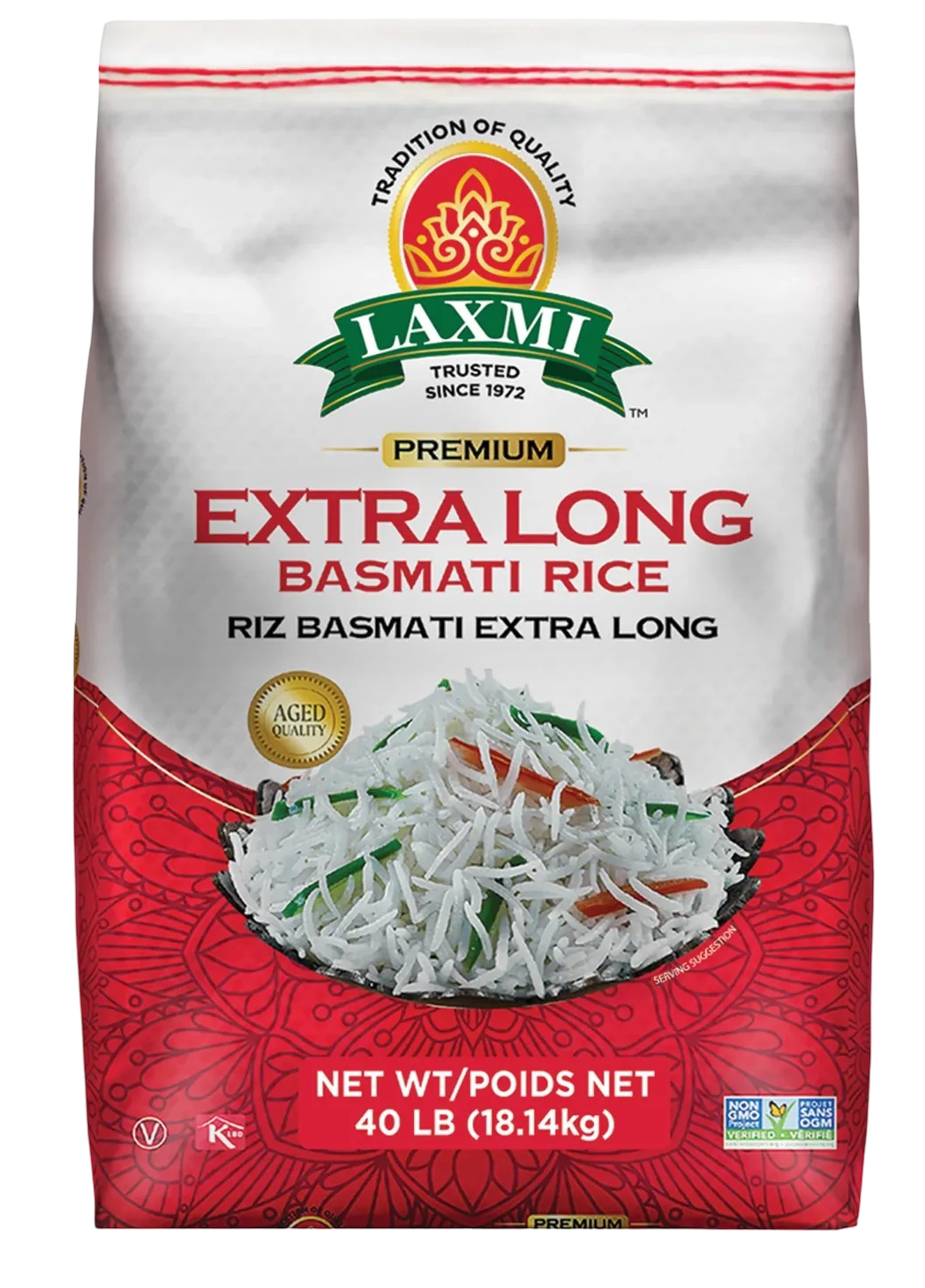 Laxmi Extra Long Grain Rice 40Lbs
